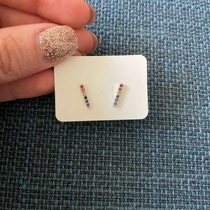 Rainbow Bar Earrings